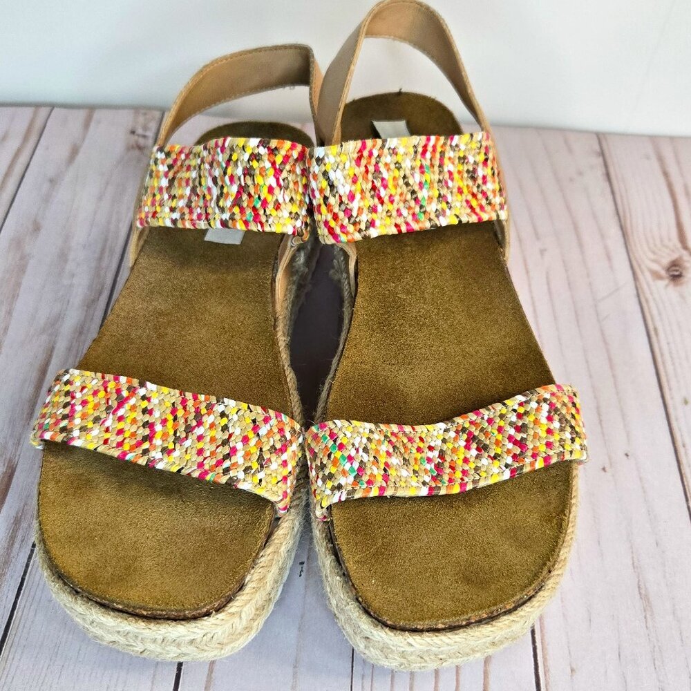 Steve Madden Jaklin Espadrille Platform Sandals | Women’s Slip-On | Size 9